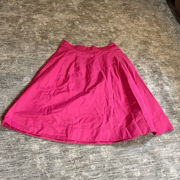 Boden Pink Pleated A-Line Skirt - maxi - size 14 - pockets - Picture 1 of 7